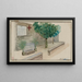 Villa des Otages painting, wall where the last 52 hostages of the Commune were shot, Haxo street - F. Seguin — framed artwork on a wall