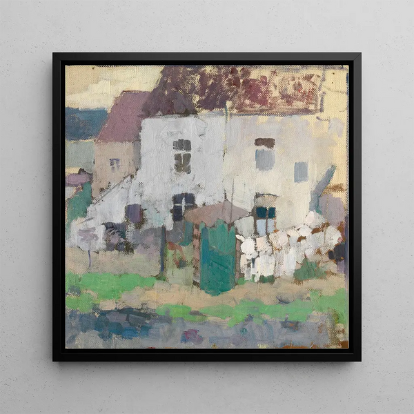 Façades blanches et jardin à Bosvoorde - Rik Wouters