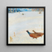 Fazanten in een winterlandschap - Hugo Baar — ingelijst kunstwerk aan de muur