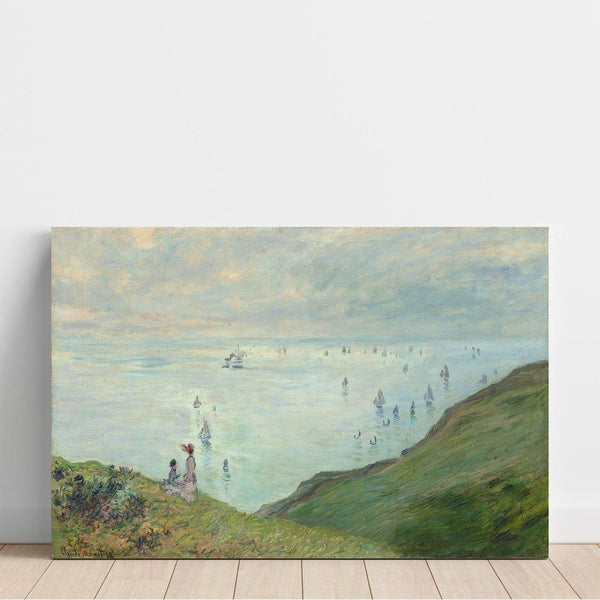 Reproductie van het schilderij Kliffen bij Pourville - Claude Monet