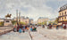Een drukke dag op de Pont Neuf Parijs - Fausto Giusto — weergave van het kunstwerk