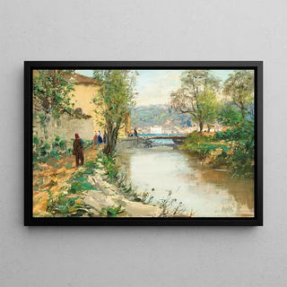 Fausto Zonaro - A View of Emirgan Istanbul.webp
