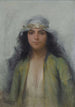 La Byzantine - Fausto Zonaro — weergave van het kunstwerk