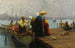 De Boot - Fausto Zonaro — weergave van het kunstwerk