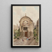 Chapelle de l'ancien collège des Lombards 15 rue des Carmes 5e arrondissement - Fédor Hoffbauer — ingelijst kunstwerk aan de muur