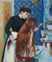 La coiffure - Federico Zandomeneghi — weergave van het kunstwerk