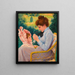 Het haakje - Federico Zandomeneghi — ingelijst kunstwerk aan de muur