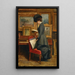 L'Atelier de l'artiste - Federico Zandomeneghi — ingelijst kunstwerk aan de muur