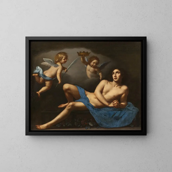 Saint Laurent - Felice Ficherelli — ingelijst kunstwerk aan de muur