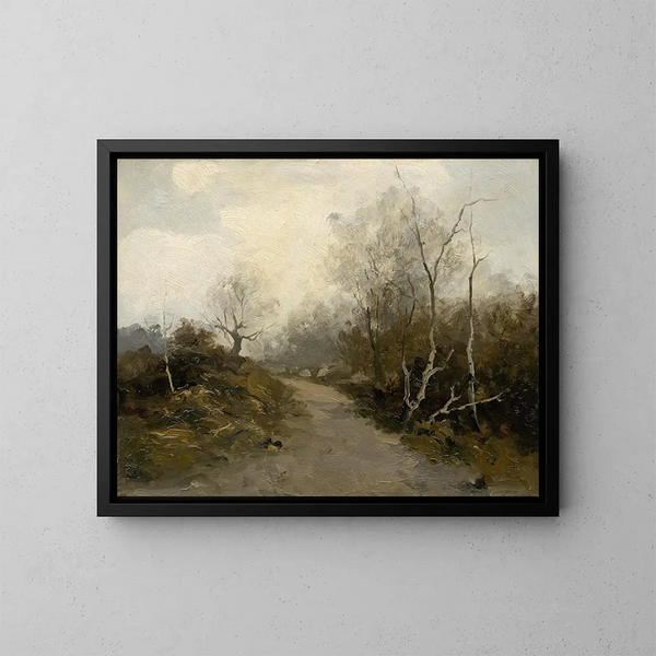 Route forestière - Felicjan Moczik — ingelijst kunstwerk aan de muur