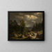 Storm in de bergen - Feliks Brzozowski — ingelijst kunstwerk aan de muur