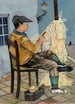 Reparateur de filets - Felix Nussbaum — weergave van het kunstwerk