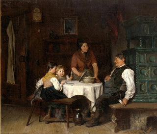 Het feestelijke gebraad - Felix Schlesinger — weergave van het kunstwerk