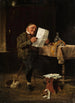 La Lecture du journal - Felix Schlesinger — weergave van het kunstwerk