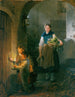 a stove aide with children in the pantry - Felix Schlesinger — artwork view
