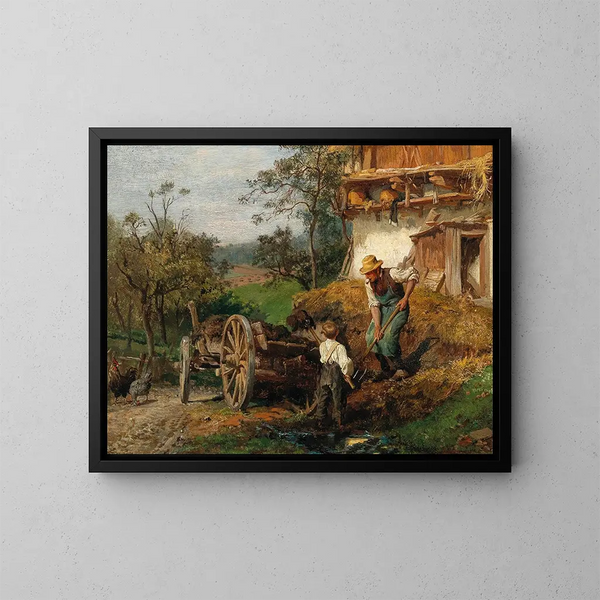 Le Petit Aide - Felix Schlesinger — ingelijst kunstwerk aan de muur