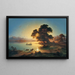 Sunset over Lake Chiemsee - Felix von Schiller — framed artwork on a wall