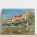 Reproductie van het schilderij Vrouw Zittend, Het Posthuis in Cagnes - Pierre-Auguste Renoir