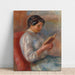 Reproductie van het schilderij Vrouw Leesend - Pierre-Auguste Renoir