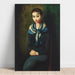 Reproductie van het schilderij Vrouw met blauwe sjaal - Moïse Kisling