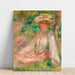 Reproductie van het schilderij Vrouw in de tuin - Pierre-Auguste Renoir