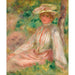 Reproductie van het schilderij Vrouw in de tuin - Pierre-Auguste Renoir