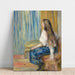 Reproductie van het schilderij Vrouw met Lange Haar - Pierre-Auguste Renoir