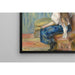 Reproductie van het schilderij Vrouw met Lange Haar - Pierre-Auguste Renoir