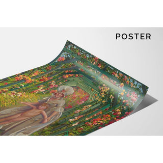 Femme avec un garçon nu - été - Leon Kamir-Kaufmann | Reproduction Tableau Décoration murale affiche copie