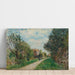 Reproductie van het schilderij Vrouw en Kind op de weideweg, Sèvres - Alfred Sisley