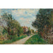 Reproductie van het schilderij Vrouw en Kind op de weideweg, Sèvres - Alfred Sisley