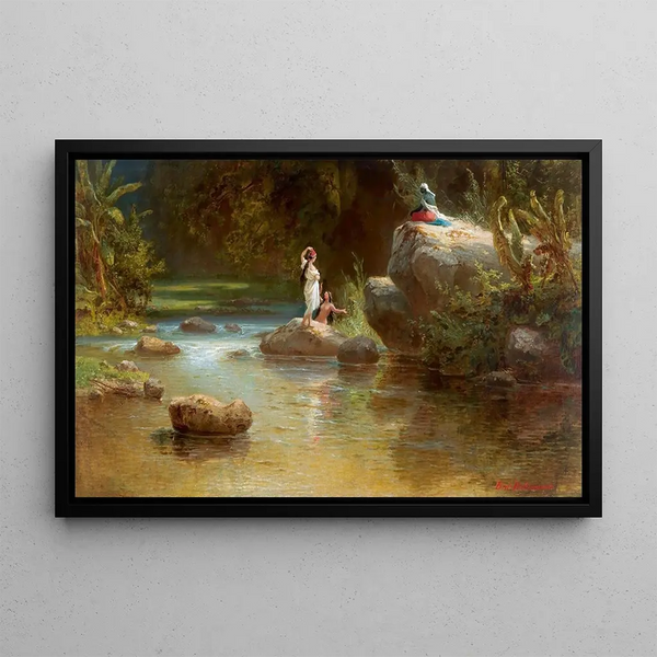Ferdinand Bellermann - Badende Am Fluss.webp