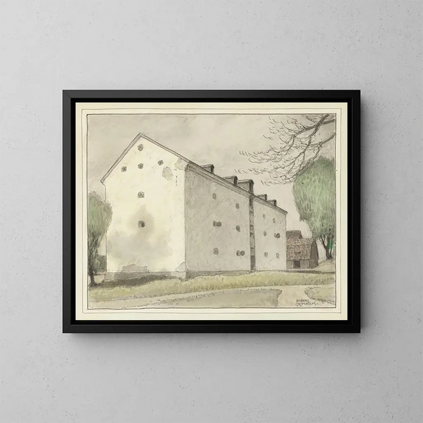 Gripsholm - Ferdinand Boberg — ingelijst kunstwerk aan de muur
