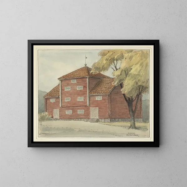 Nhamar - Ferdinand Boberg — ingelijst kunstwerk aan de muur