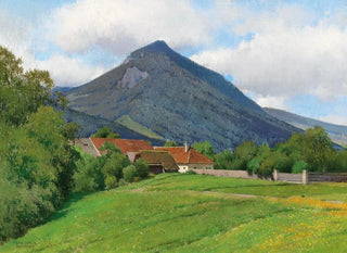 Landschap van de Alm-vallei - Ferdinand Brunner — weergave van het kunstwerk