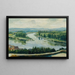 Confluence of the Vltava and Elbe - Ferdinand Engelmüller — framed artwork on a wall