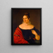 Portrait of Elisa Paulsen Thorvaldsen's daughter - Ferdinand Flor — framed artwork on a wall