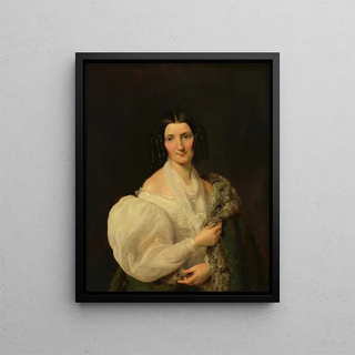 Ferdinand Georg Waldmller - Barbara von Schickh als Braut von Wolfgang Ritter von Manner.webp