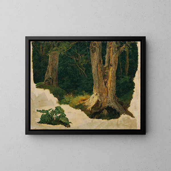 Studie van een boom - Ferdinand Georg Waldmüller — ingelijst kunstwerk aan de muur
