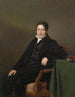 Portret van Sigmund Caspar Fischer - Ferdinand Georg Waldmüller — weergave van het kunstwerk