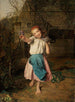 La fille violette - Ferdinand Georg Waldmüller — weergave van het kunstwerk