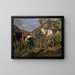 De Buurtbewoners - Ferdinand Georg Waldmüller — ingelijst kunstwerk aan de muur