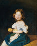 Emilie Werner, de dochter van het getrouwde paar Johann en Magdalena Werner - Ferdinand Georg Waldmüller — weergave van het kunstwerk