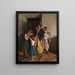 De afscheid van de peetouders na de bevestiging - Ferdinand Georg Waldmüller — ingelijst kunstwerk aan de muur