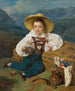 De graaf Démétrius Apraxine als kind voor een berglandschap - Ferdinand Georg Waldmüller — weergave van het kunstwerk