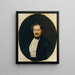 van een man in een zwarte jas met een wit vest - Ferdinand Georg Waldmüller — ingelijst kunstwerk aan de muur