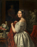 Jonge vrouw in de toiletruimte - Ferdinand Georg Waldmüller — weergave van het kunstwerk