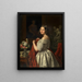 Jonge vrouw in de toiletruimte - Ferdinand Georg Waldmüller — ingelijst kunstwerk aan de muur