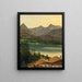 van Lac Wolfgangsee met het Dachstein-gebergte - Ferdinand Georg Waldmüller — ingelijst kunstwerk aan de muur