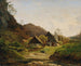 Landschap met smederij - Ferdinand Georg Waldmüller — weergave van het kunstwerk